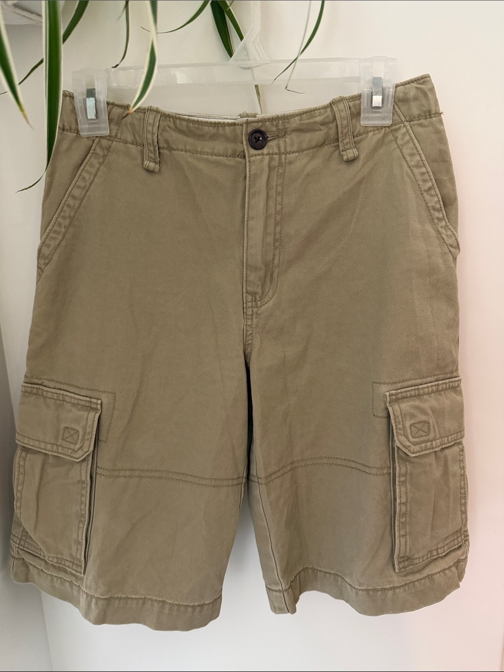 Gap Kids Boys Heavy Twill 100% Cotton Cargo Shorts Adjustable Waist Size 12 EUC